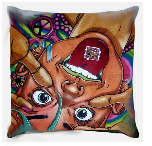 Acid Trip Throw Pillow